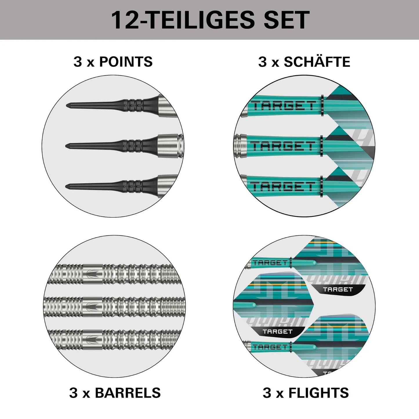 Target Soft-Dart Hydro 90% Tungsten Modell 12 in 18g (2025)