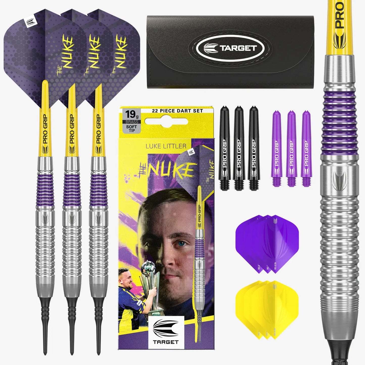 Target Soft-Dart Luke Littler Brass/Messing in 19g (2024)