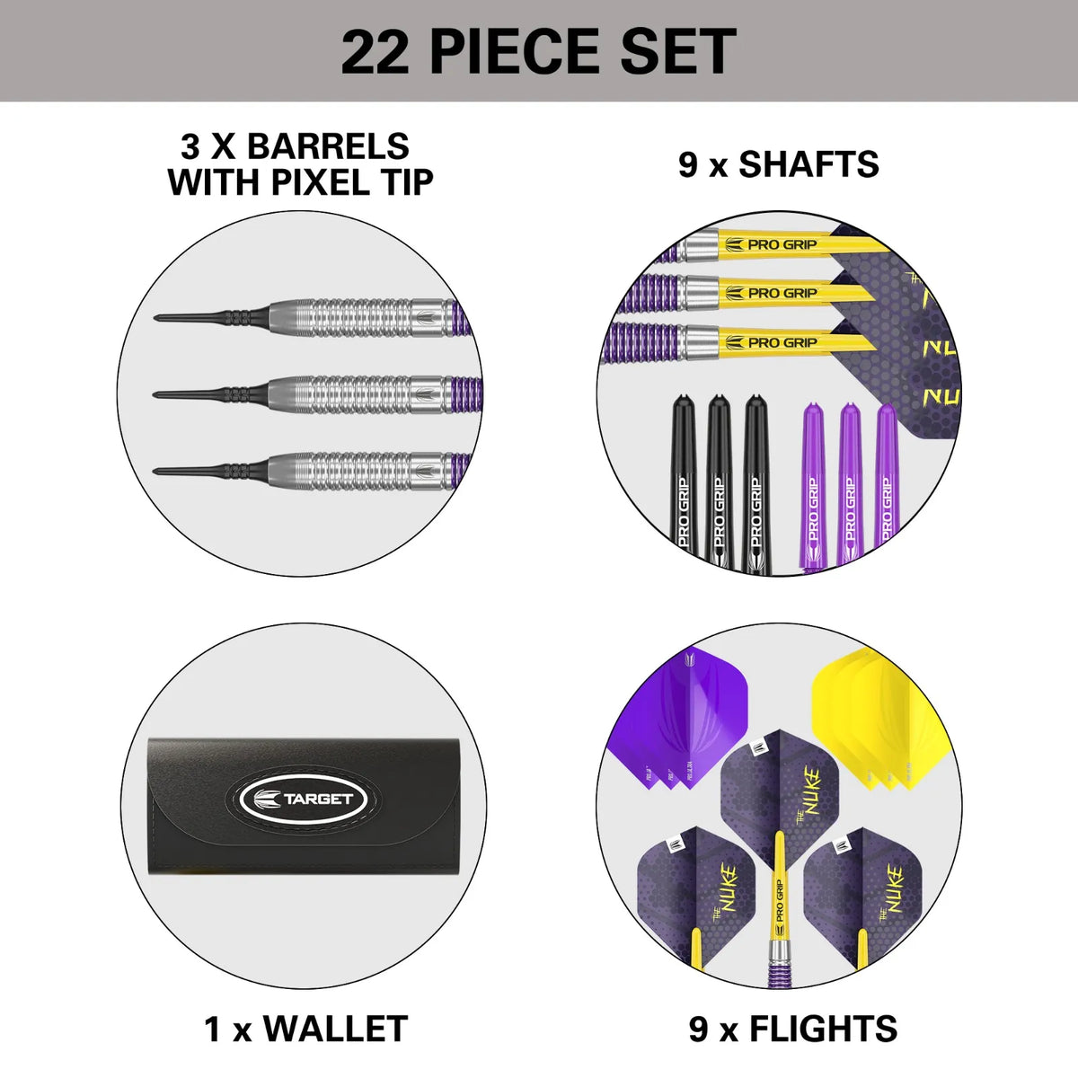 Target Soft-Dart Luke Littler Brass/Messing in 19g (2024)