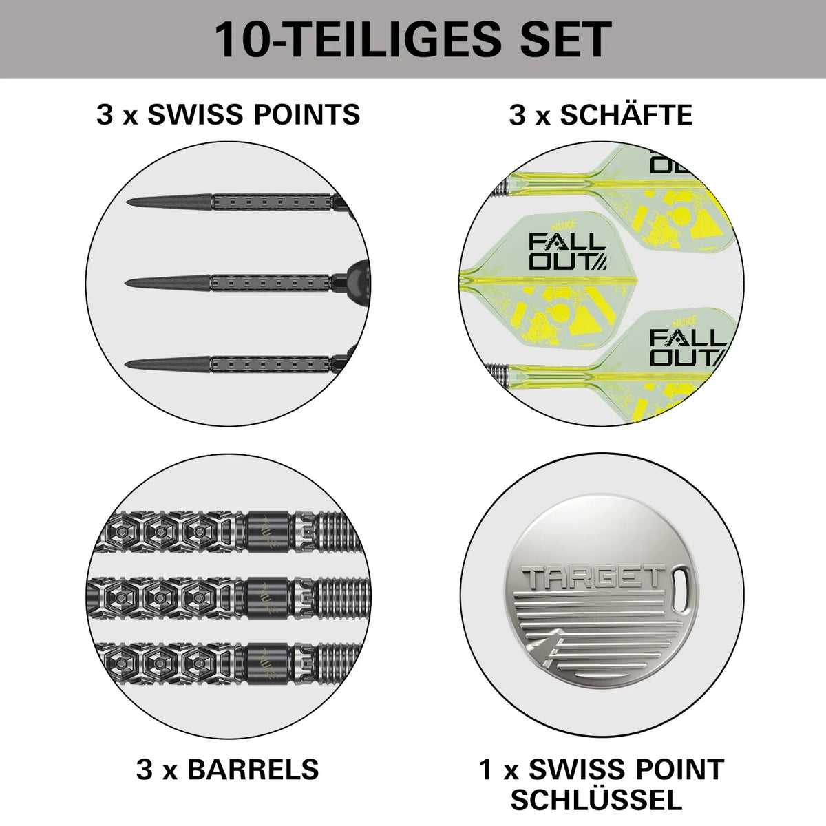Target Steel-Dart Luke Littler Nuke Fallout 90% Tungsten SP in 22g, 23g, 24g (2026)