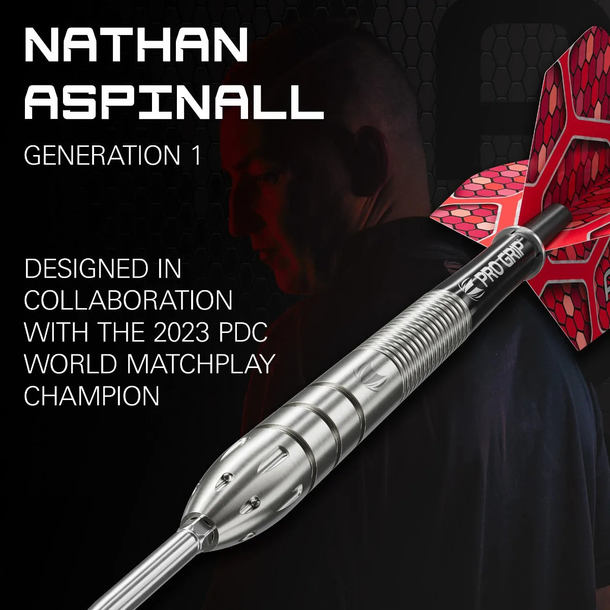 Target Steel-Dart Nathan Aspinall G1 90% Tungsten in 22g, 24g, 26g