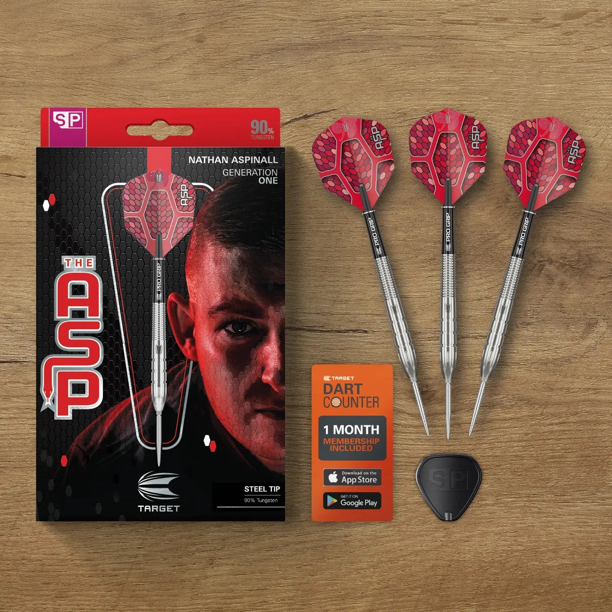 Target Steel-Dart Nathan Aspinall G1 90% Tungsten in 22g, 24g, 26g