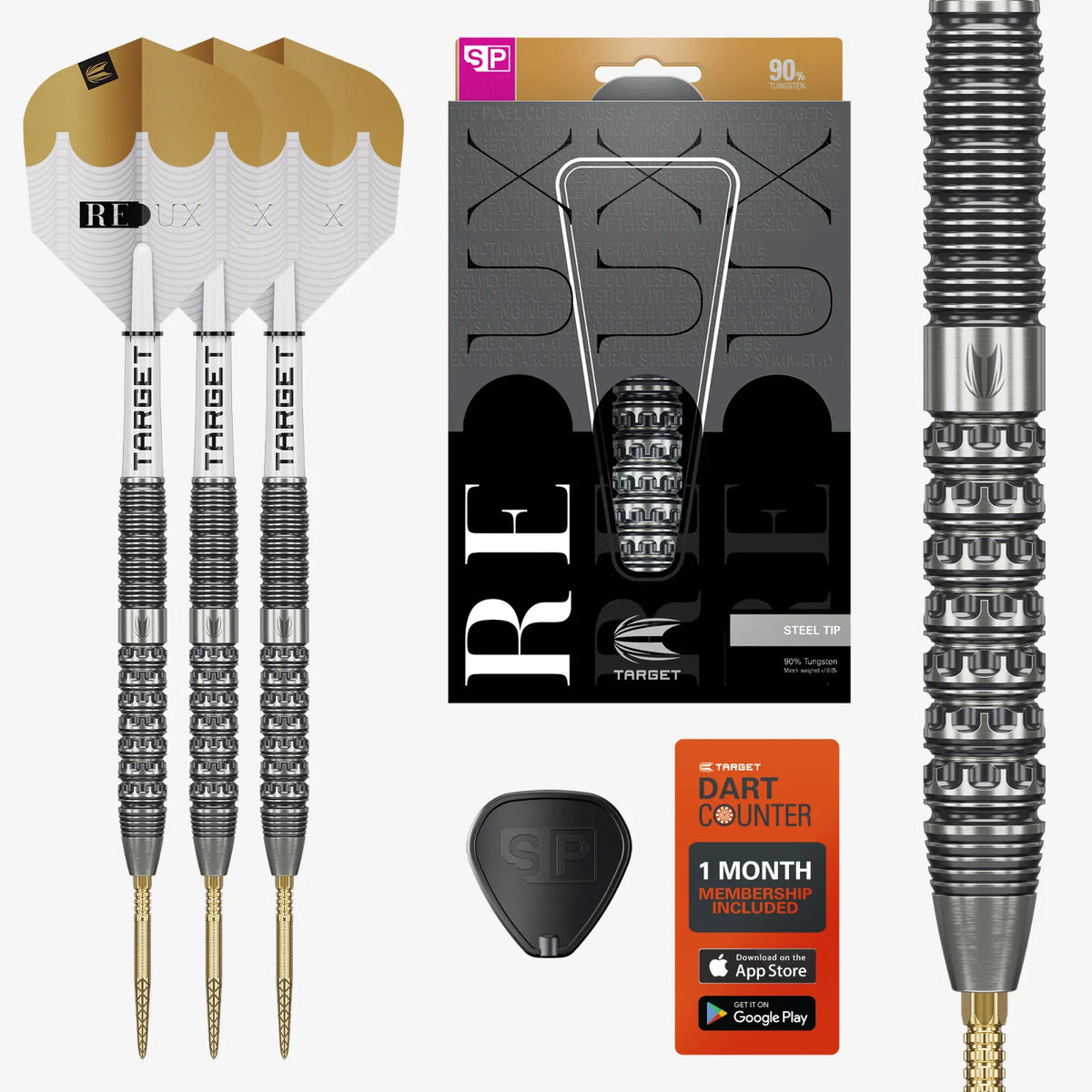 Target Steel-Dart Redux Modell 1 (90% Tungsten) in 22g, 23g, 24g, 25g