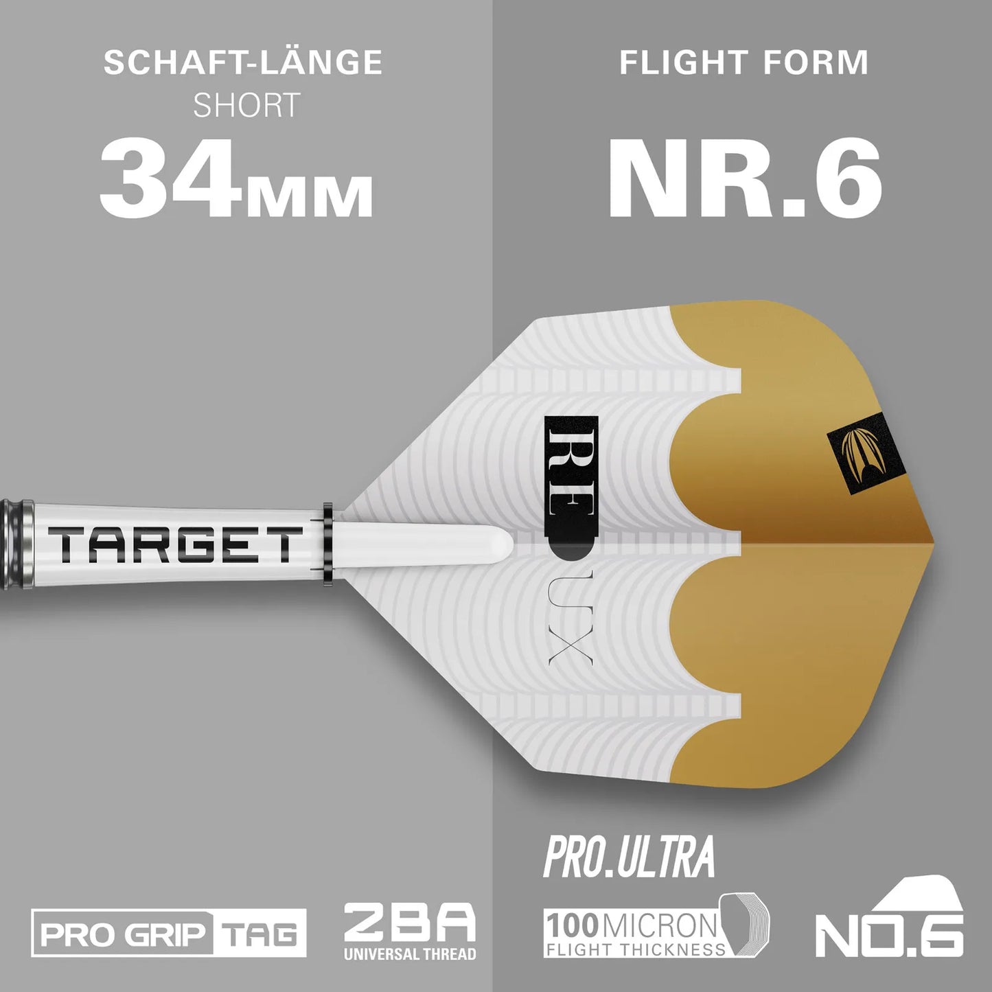 Target Soft-Dart Redux Modell 10 (90% Tungsten) in 18g