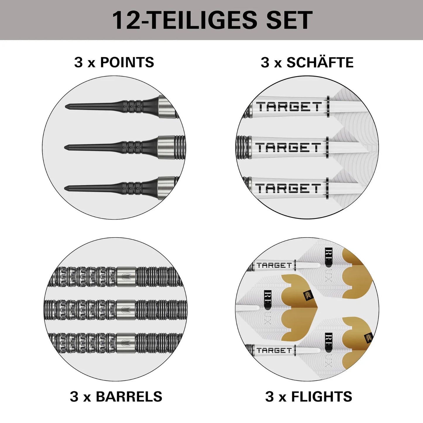 Target Soft-Dart Redux Modell 10 (90% Tungsten) in 18g