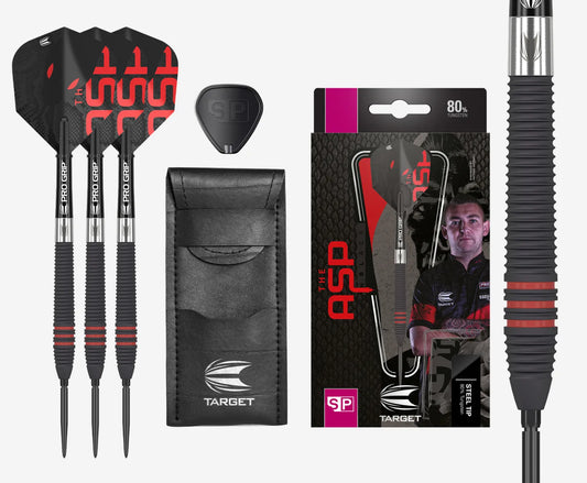 Target Nathan Aspinall 80% Black SP Steeldart 22g, 24g