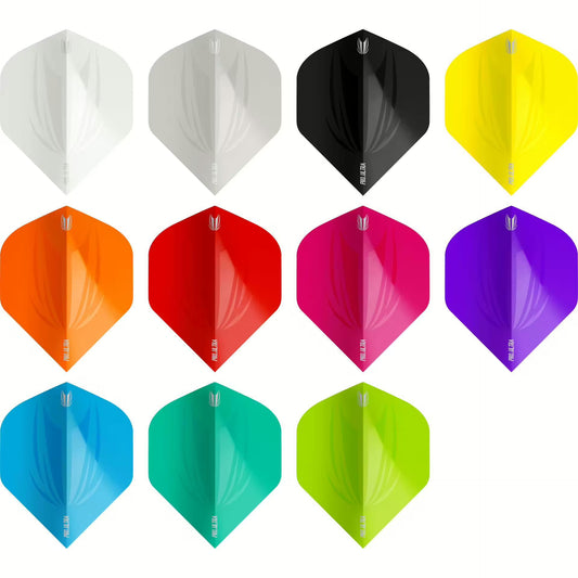 Target Flight ID PRO.ULTRA NO2 in Aqua, Black, Blue, Lime Green, Orange, Purple, White, Yellow (Pro Set = 3 Stück, 100 Micron)