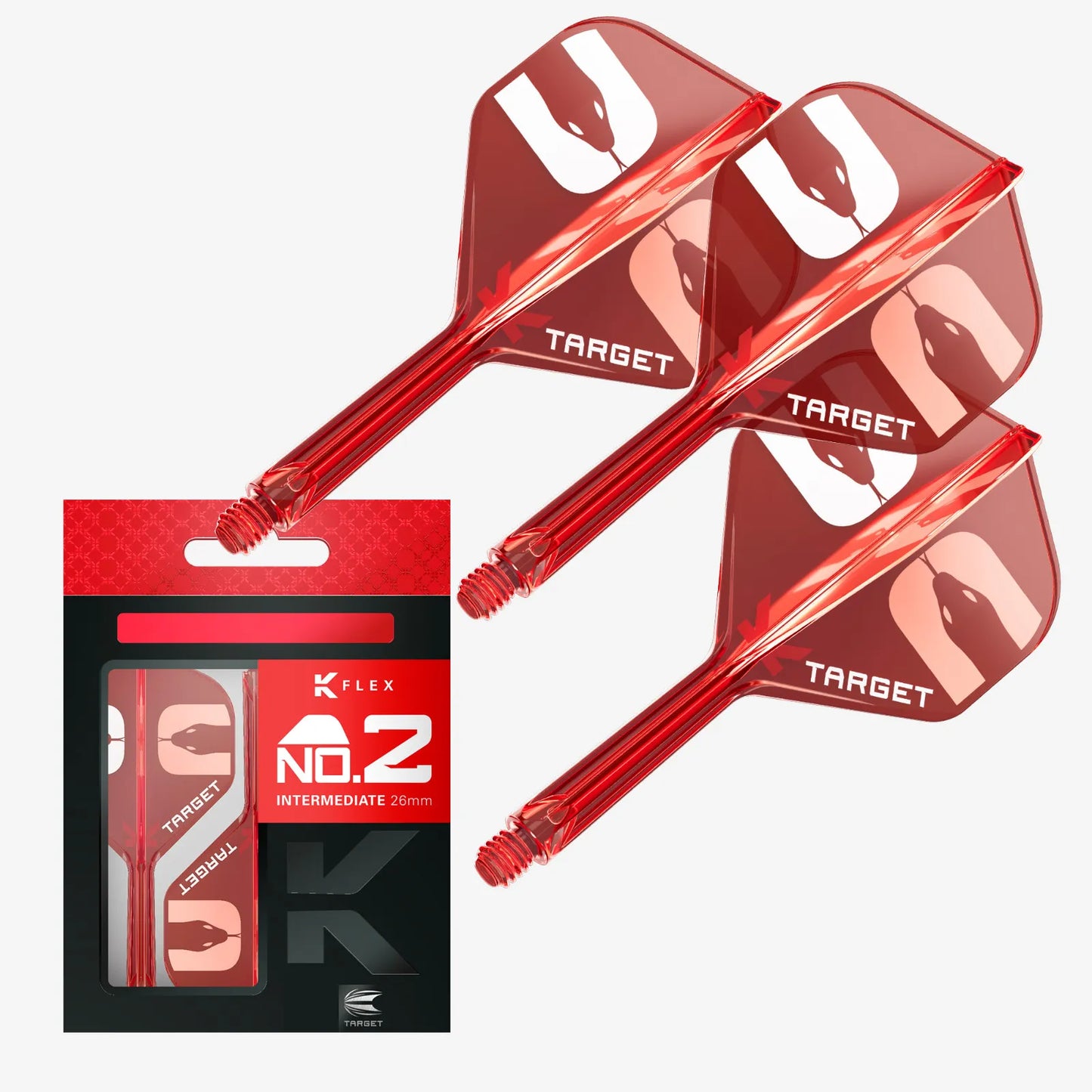 Target Flight/Shaft-System The ASP No.2 in Short - 19mm, Intermediate 26mm, Medium - 33mm