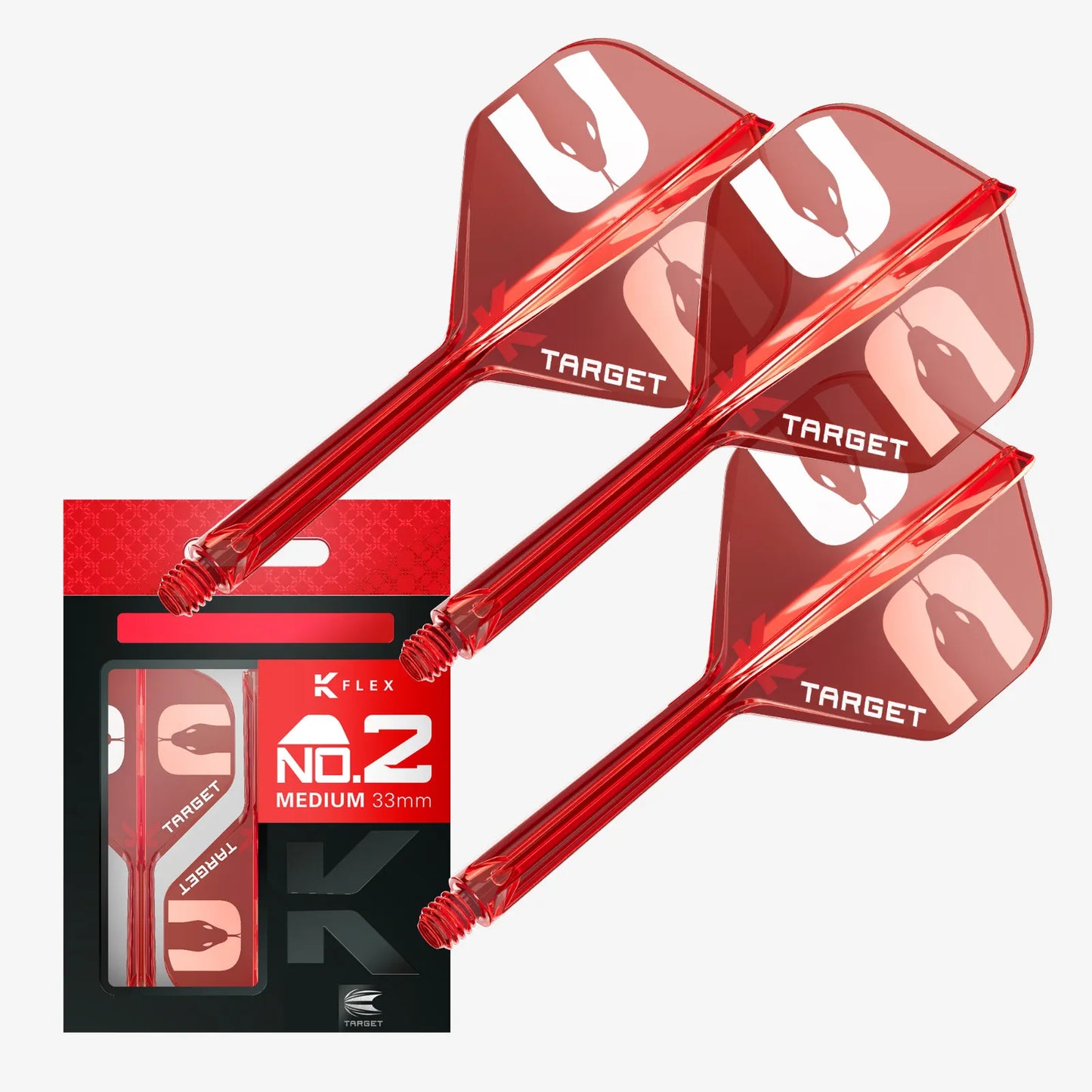 Target Flight/Shaft-System The ASP No.2 in Short - 19mm, Intermediate 26mm, Medium - 33mm