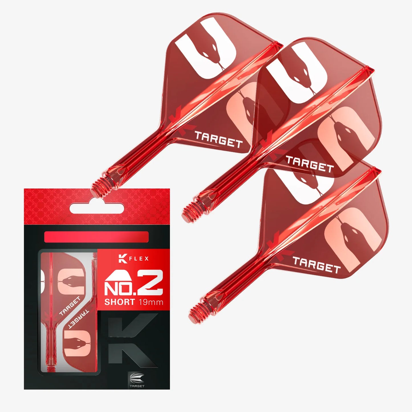 Target Flight/Shaft-System The ASP No.2 in Short - 19mm, Intermediate 26mm, Medium - 33mm