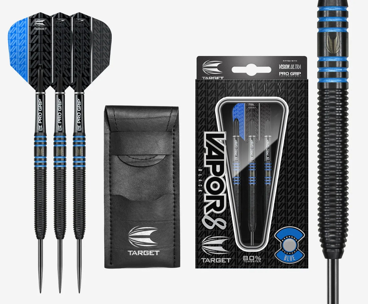 Target Steel-Dart Vapor8 Black - Blue in 22g und 24g (2018)