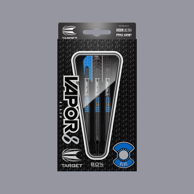 Target Vapor-8 Black 18g Blue Soft Tip Dart
