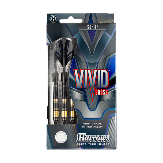 Harrows Vivid Brass Softdart Black 18g