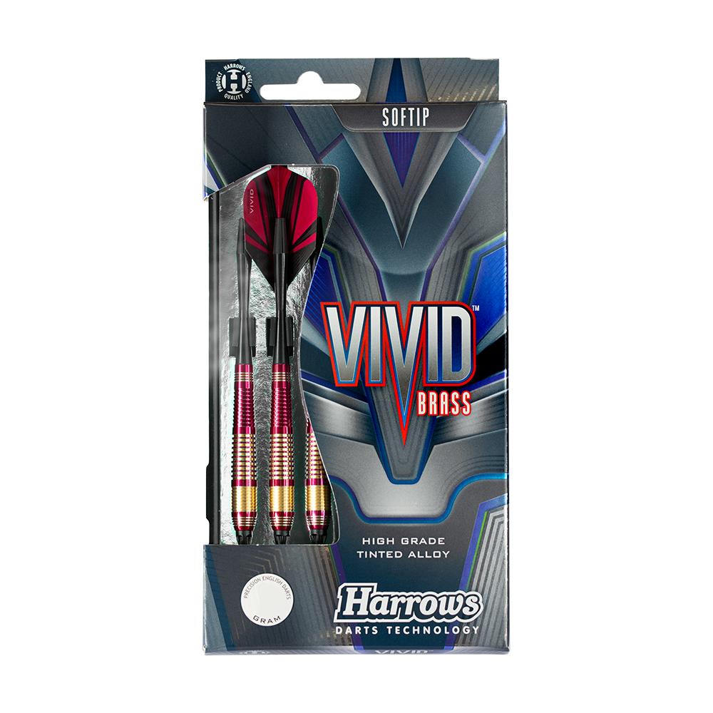 Harrows Vivid Brass Softdart Red 18g