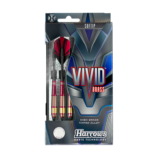 Harrows Vivid Brass Softdart Red 18g