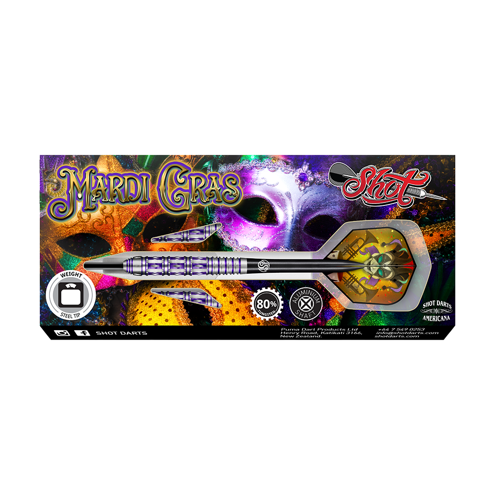 Shot Americana Mardi Grass 80% Steeldart 23g