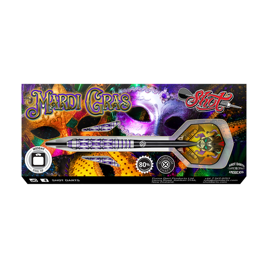 Shot Americana Mardi Grass 80% Steeldart 23g