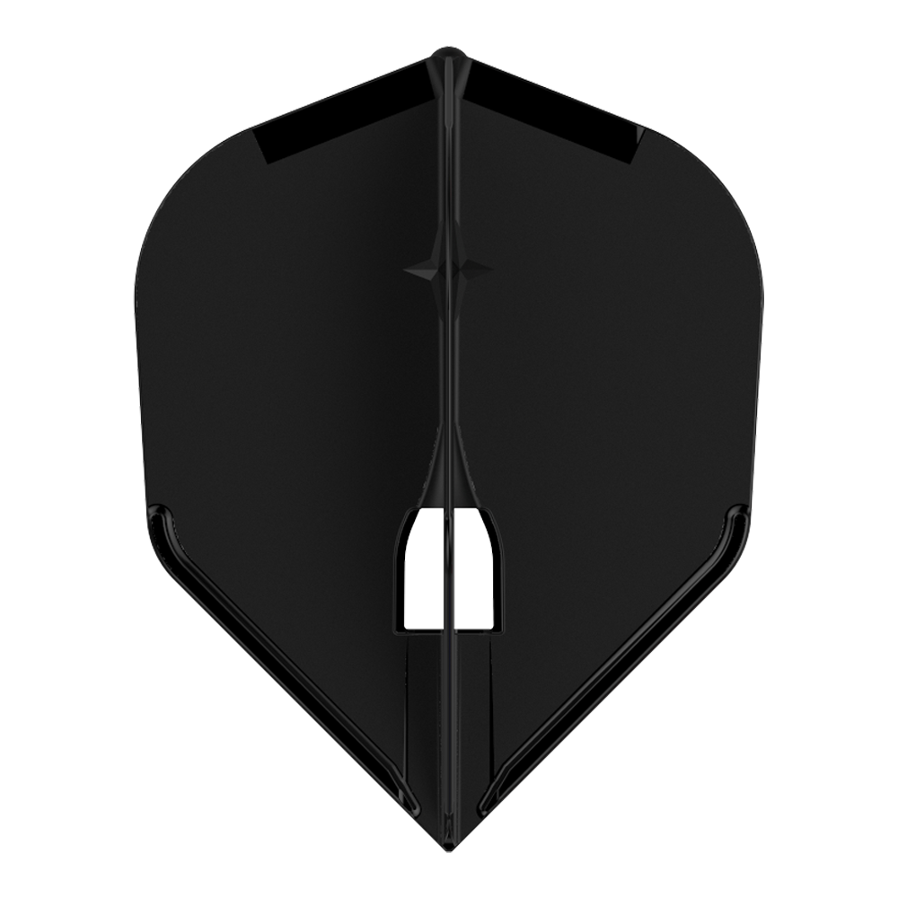 L-Style Flight Shape L3 Black Flight with Champagne Ring hole