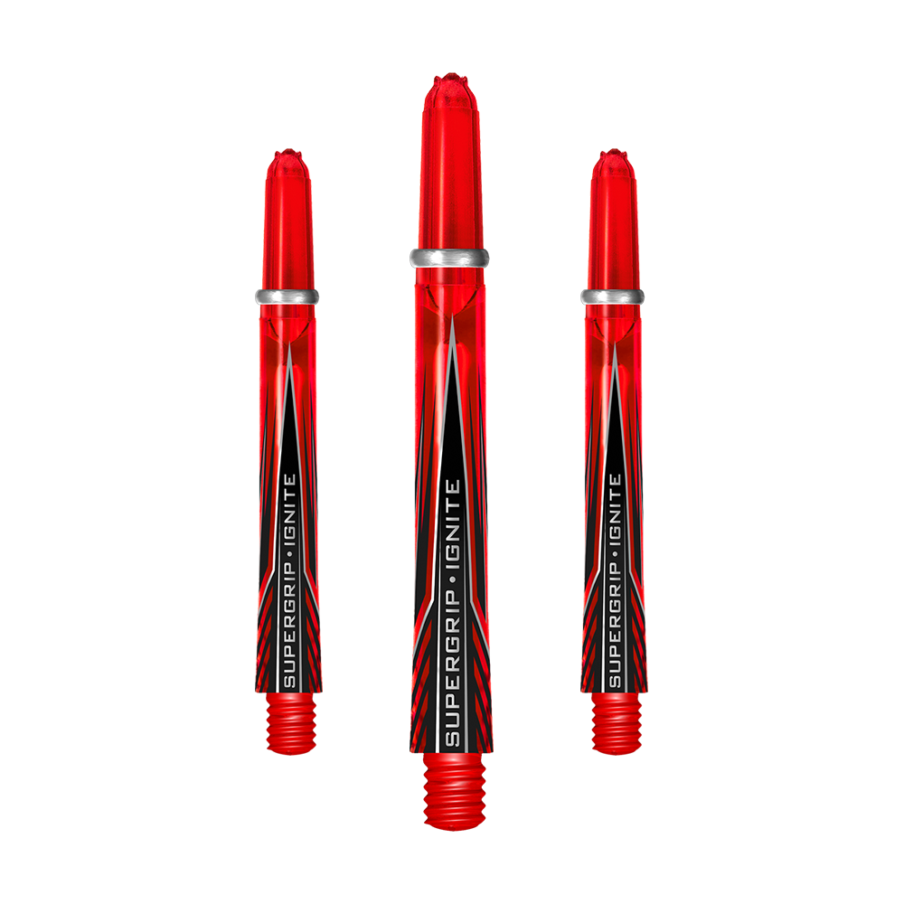 Harrows Shafts Supergrip Ignite Red Medium