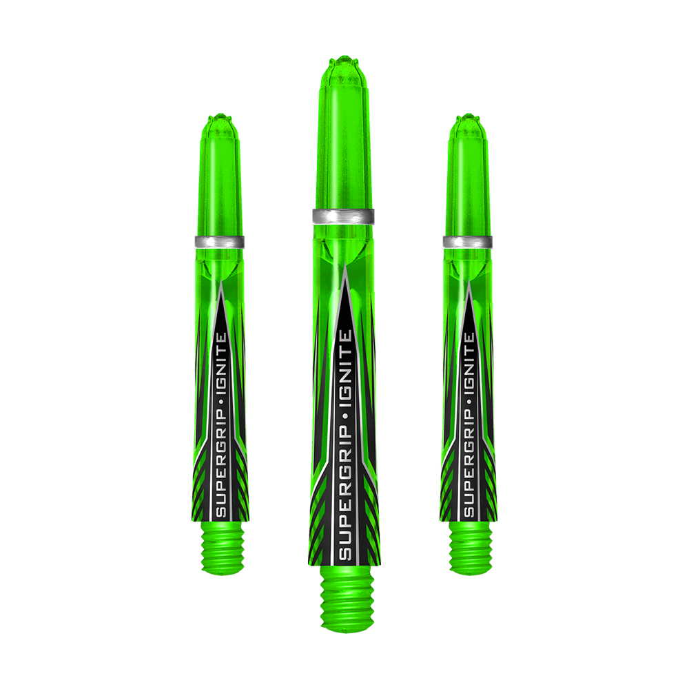 Harrows Shafts Supergrip Ignite Green Midi
