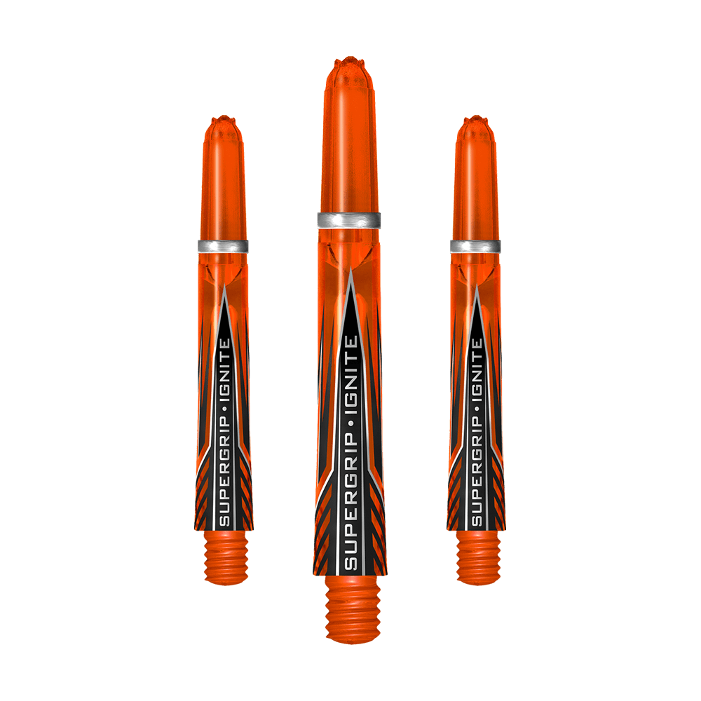 Harrows Shafts Supergrip Ignite Orange Midi