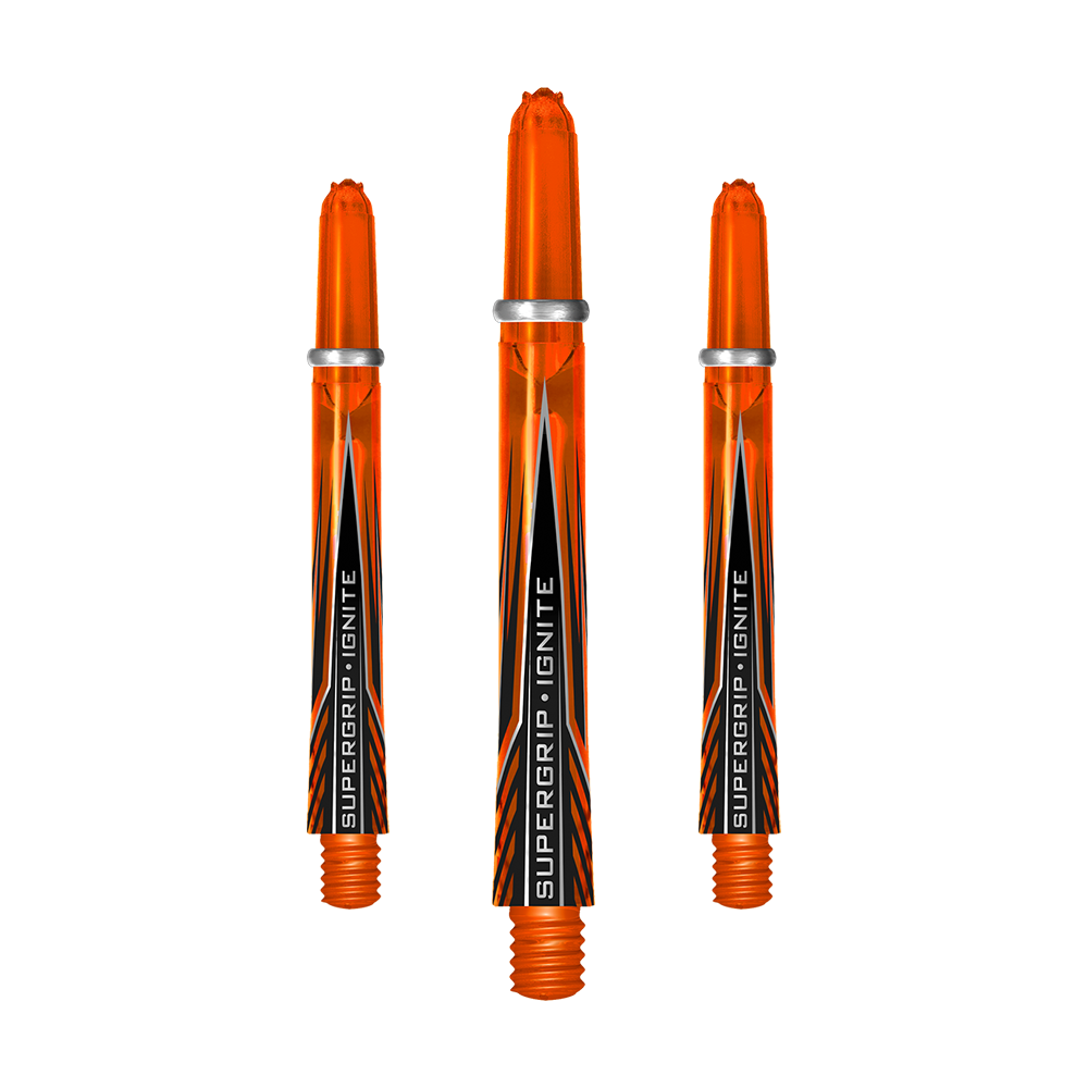 Harrows Shafts Supergrip Ignite Orange Meduim