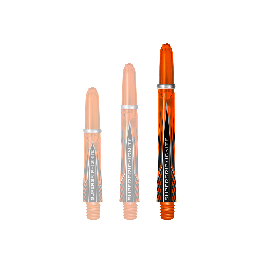 Harrows Shafts Supergrip Ignite Orange Meduim
