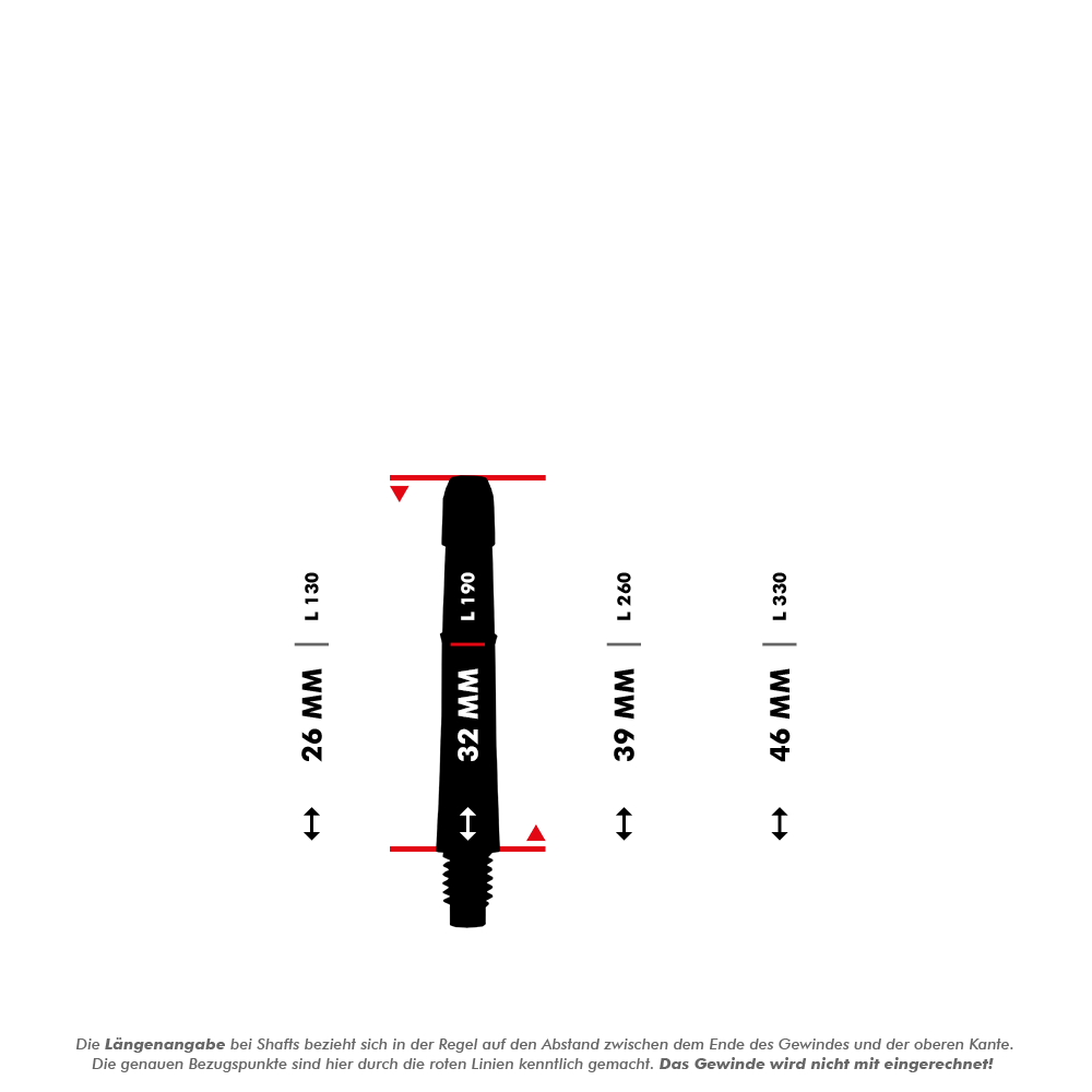 L-Style L-Shaft Locked Straight Clear 190