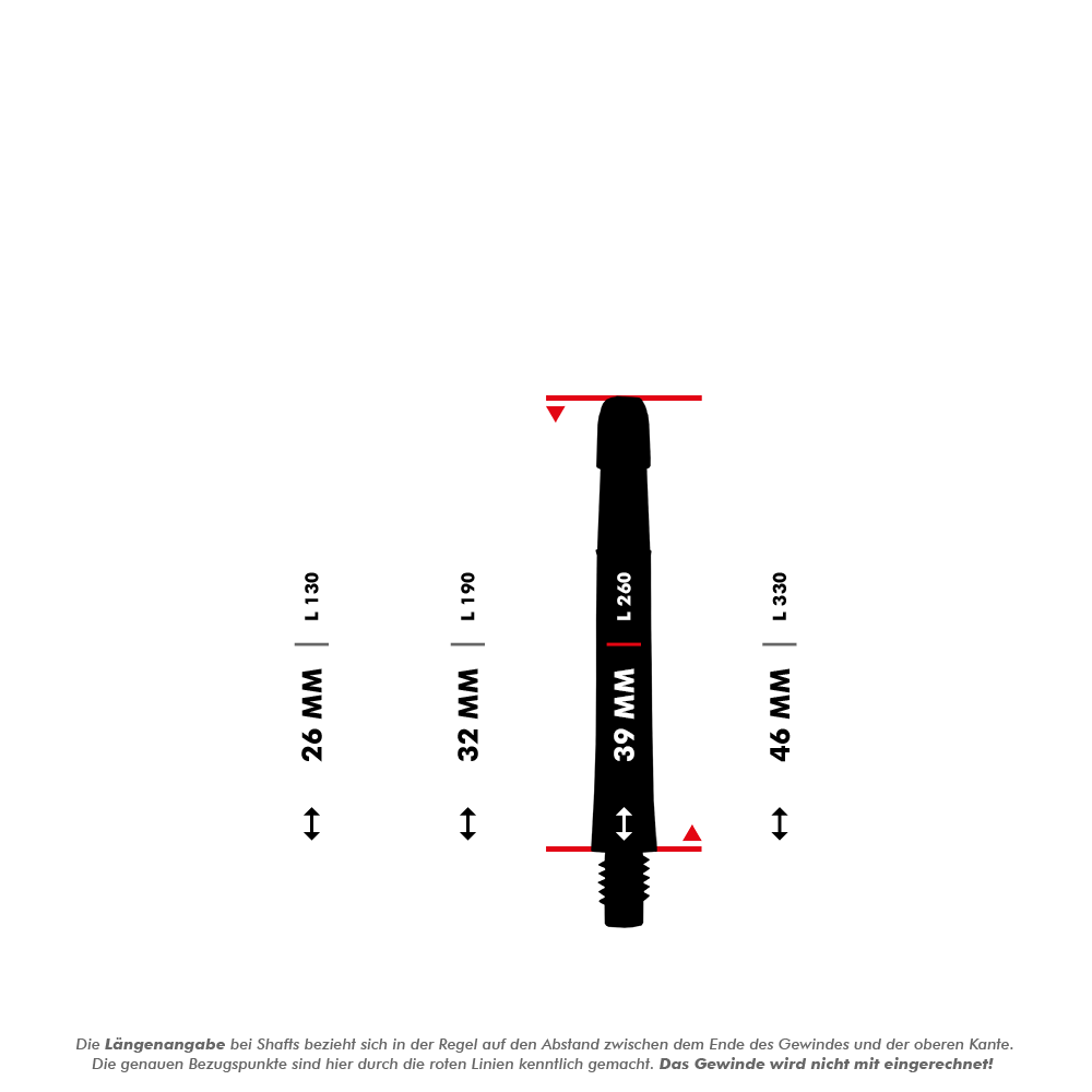 L-Style L-Shaft Locked Straight Clear 260