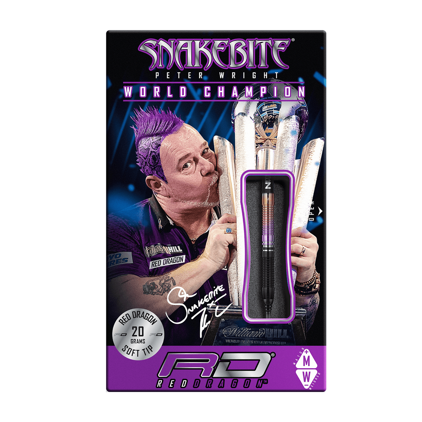 Reddragon Peter Wright World Champion 2020 Edition Softdart 20g