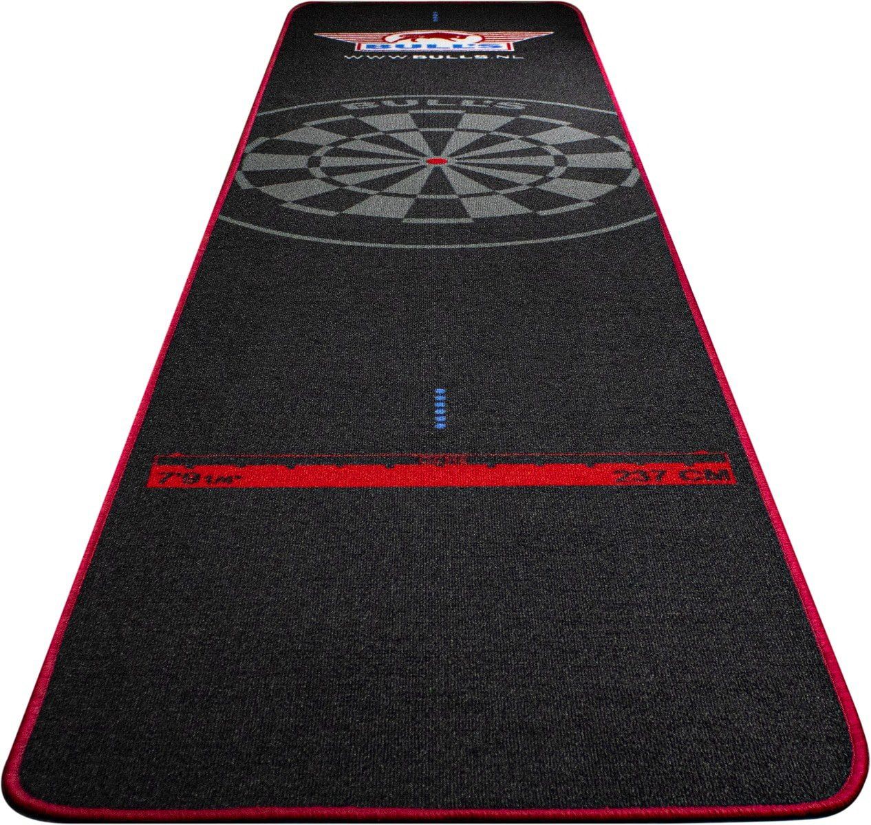 BullsNL Carpet/Dartmatte Black Red 300x65