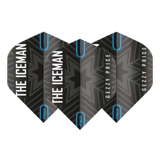 Reddragon Flight Hardcore Gerwyn Price Black + Grey Snowflake Logo