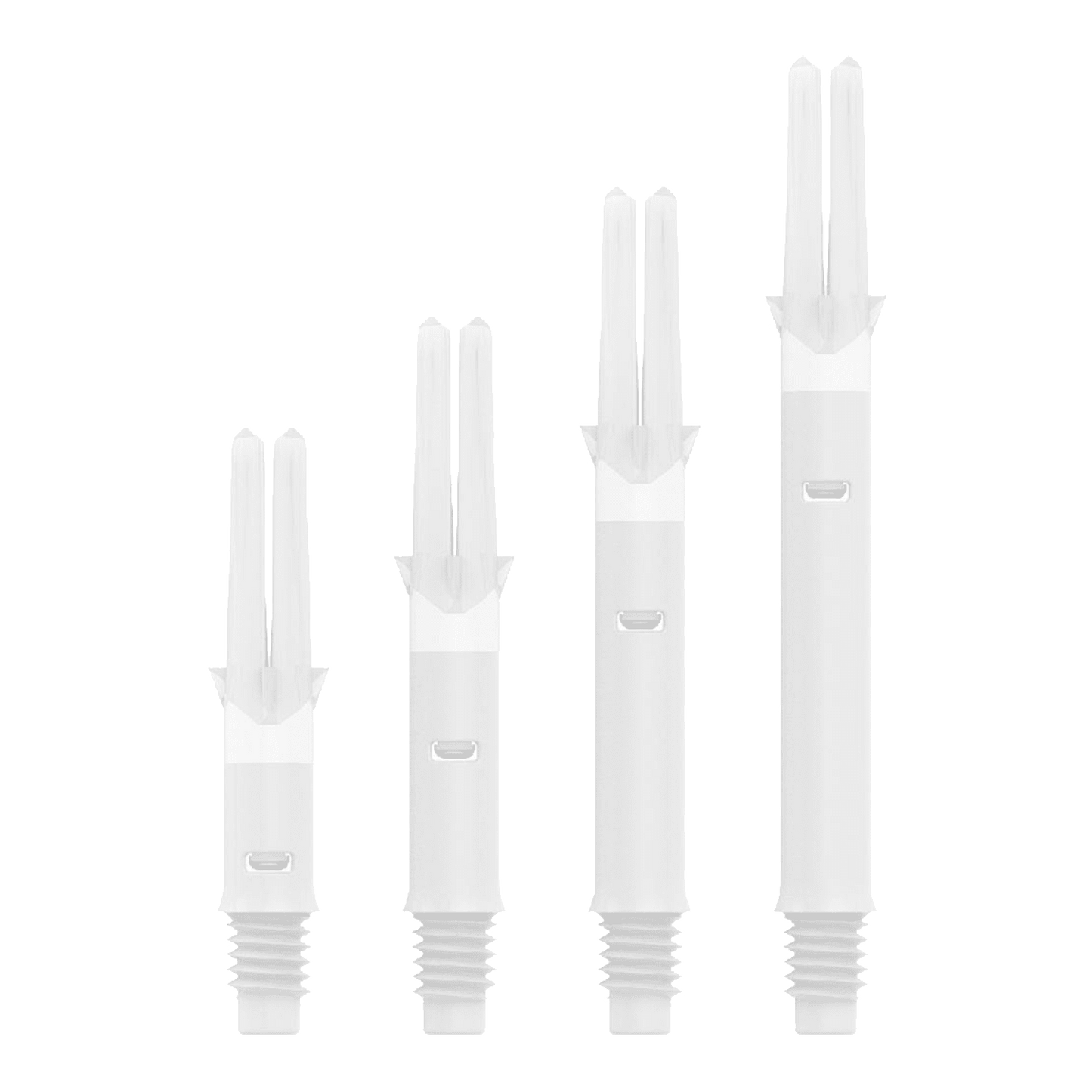 L-Style Shaft Spin Silent Straight White 330