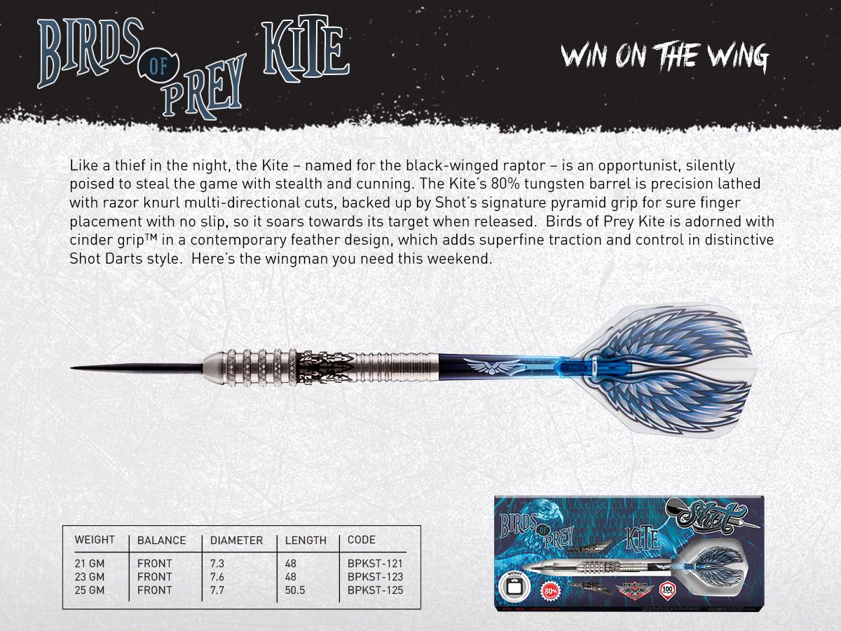 Shot Birds of Prey Kite 80% Steeldart 21g