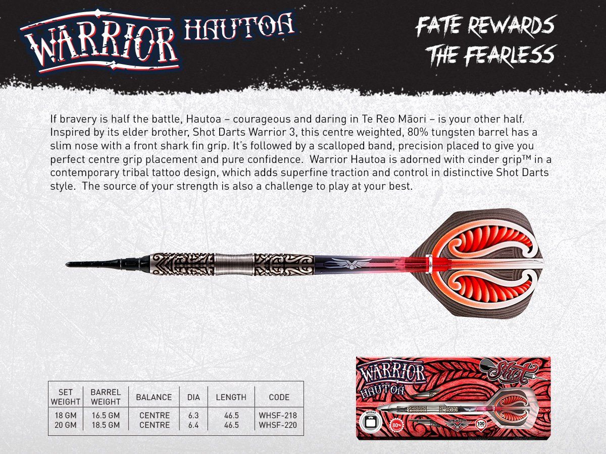 Shot Warrior Hautoa 80% Softdart 20g