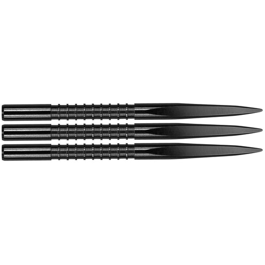 Target Points Spitzen Fire Edge Points Black Nickel Grooved 36mm