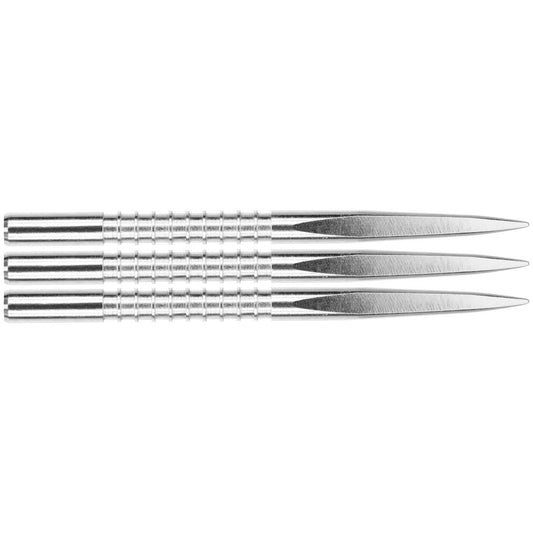 Target Points Spitzen Fire Edge Points Silver Nickel Grooved 32mm